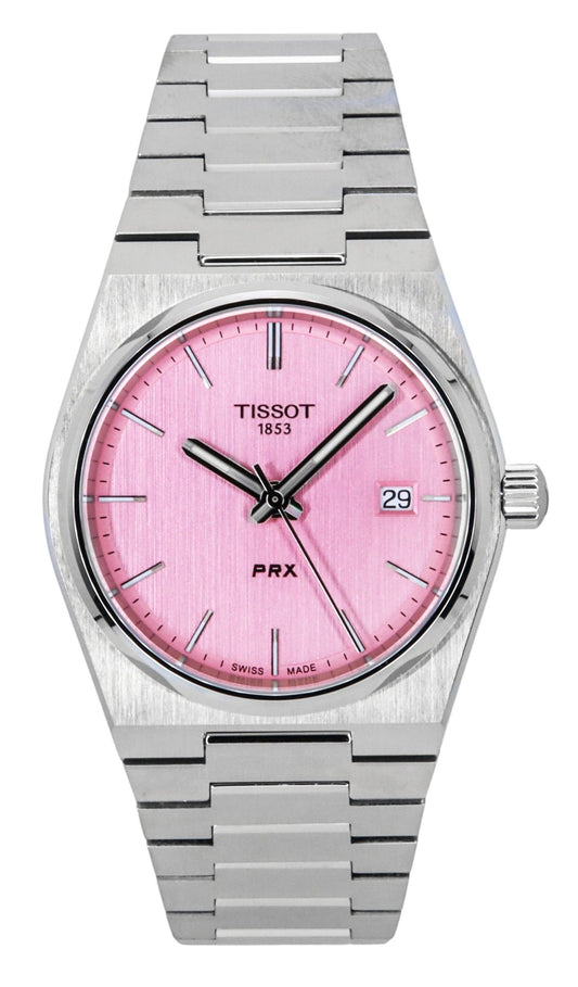 Tissot PRX Edelstahl Pink Dial Quarz T137.210.11.331.00 100M Damenuhr