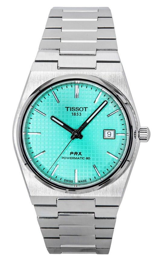 Tissot PRX Powermatic 80 Edelstahl Light Gr?nes Zifferblatt Automatik T137.407.11.091.01 100M Herrenuhr