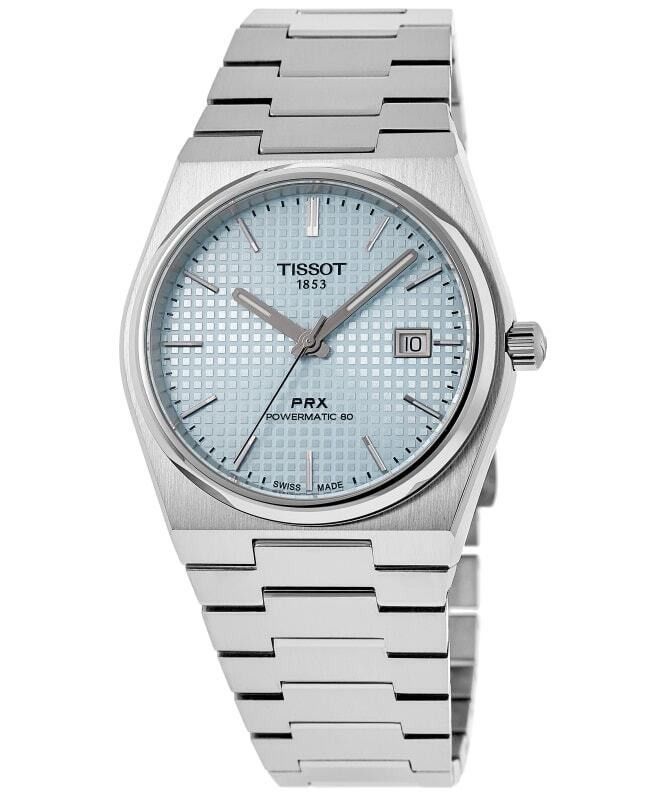 Tissot PRX T-Classic Powermatic 80 Ice Blaues Zifferblatt Automatik T137.407.11.351.00 100M Herrenuhr