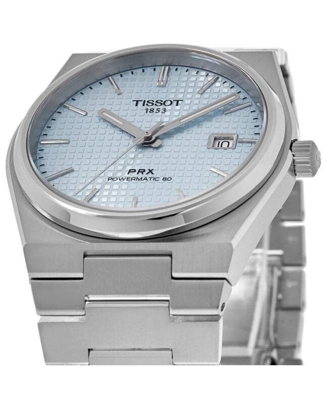 Tissot PRX T-Classic Powermatic 80 Ice Blaues Zifferblatt Automatik T137.407.11.351.00 100M Herrenuhr