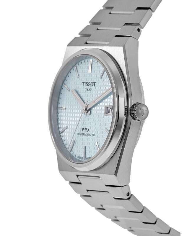 Tissot PRX T-Classic Powermatic 80 Ice Blaues Zifferblatt Automatik T137.407.11.351.00 100M Herrenuhr
