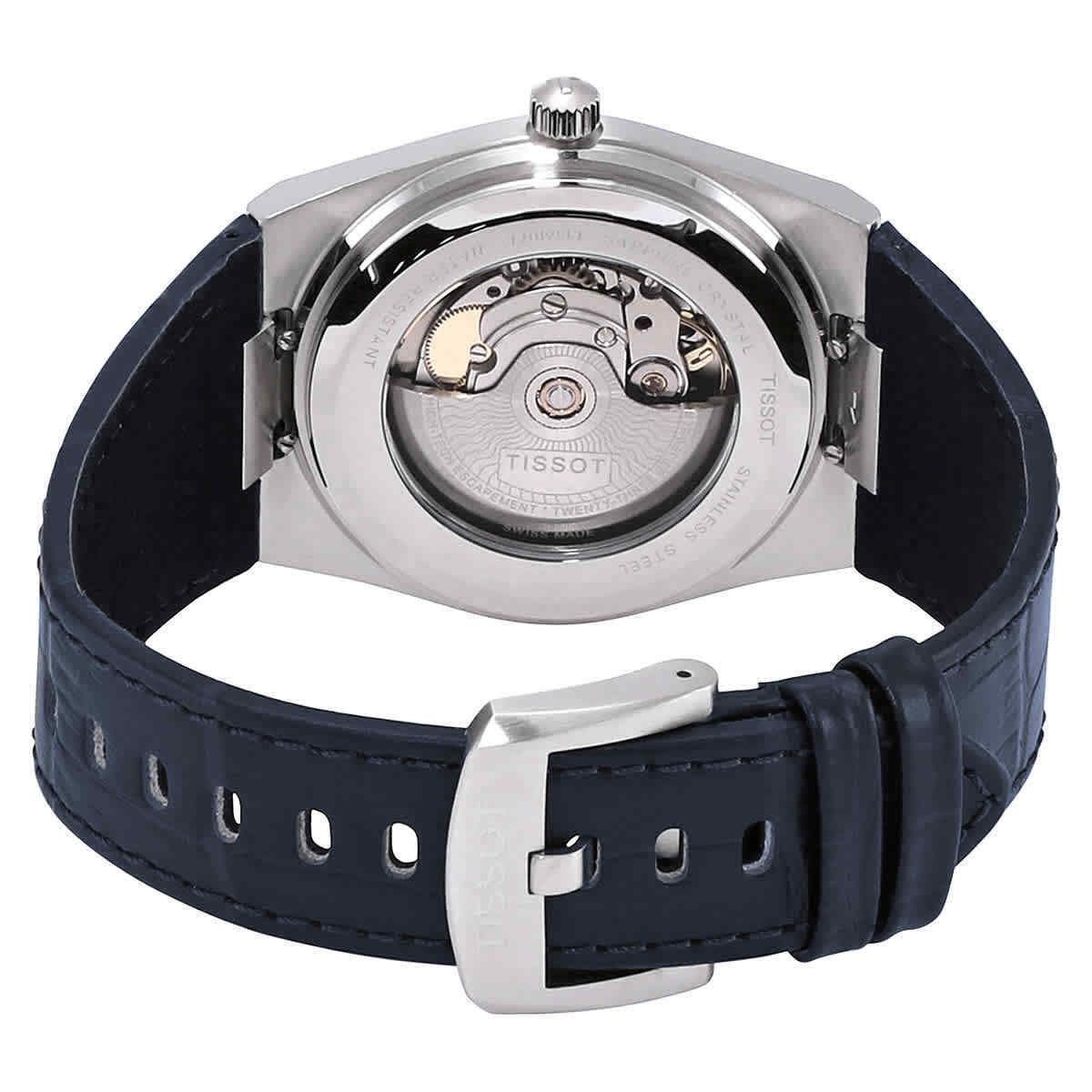 Tissot PRX Powermatic 80 Lederarmband Blaues Zifferblatt Automatik T137.407.16.041.00 100M Herrenuhr