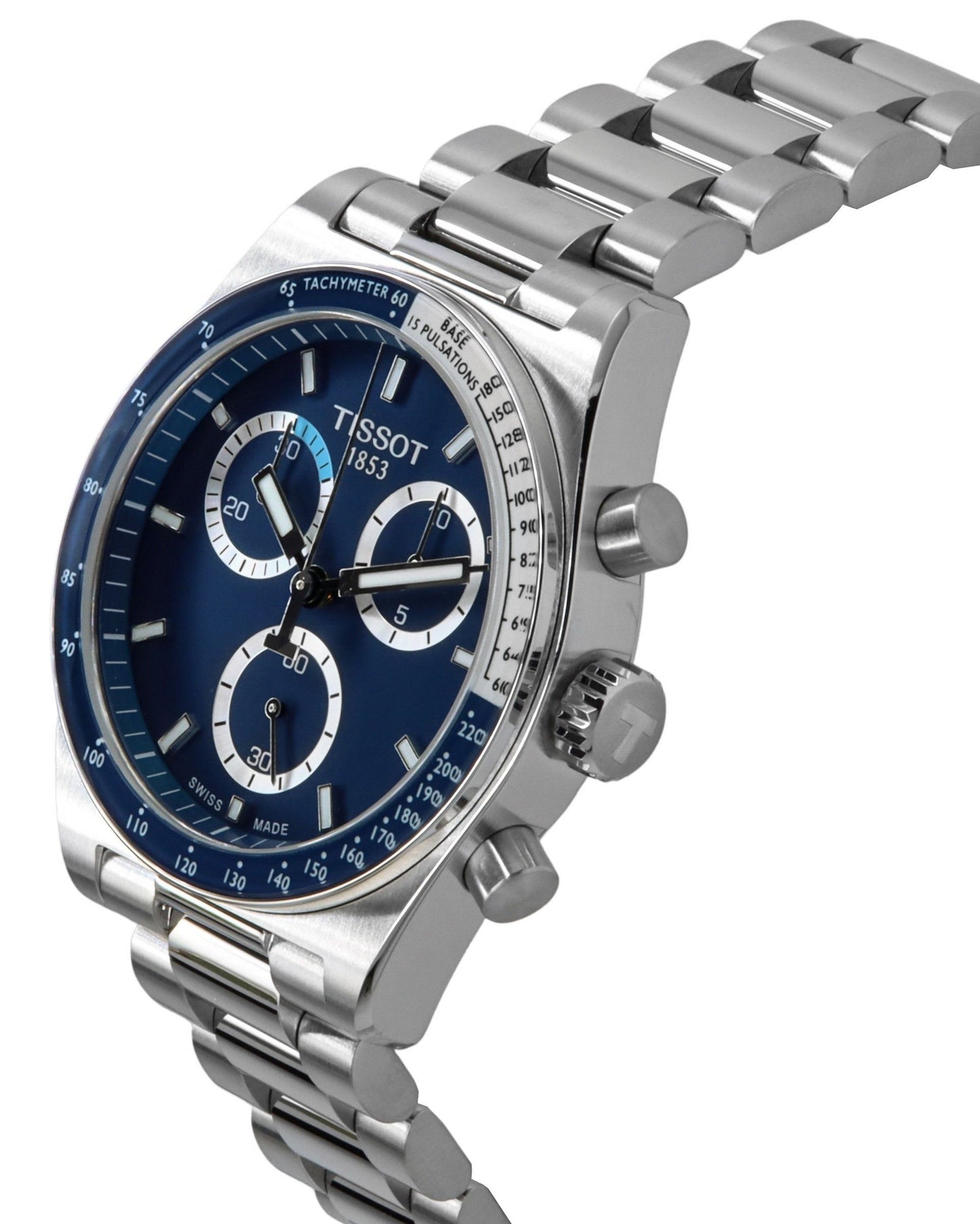 Tissot PR516 Chronograph Edelstahl Blaues Zifferblatt Quarz T149.417.11.041.00 100M Herrenuhr