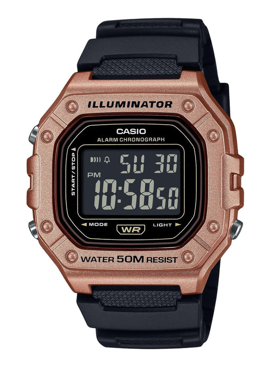 Casio Standard Digital Resin Strap Quarz W-218HM-5BV Herrenuhr