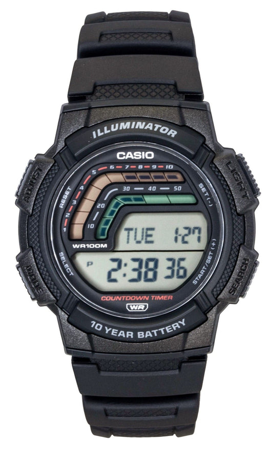 Casio Digital Resin Strap Quarz WS-1800-1AV 100M Herrenuhr