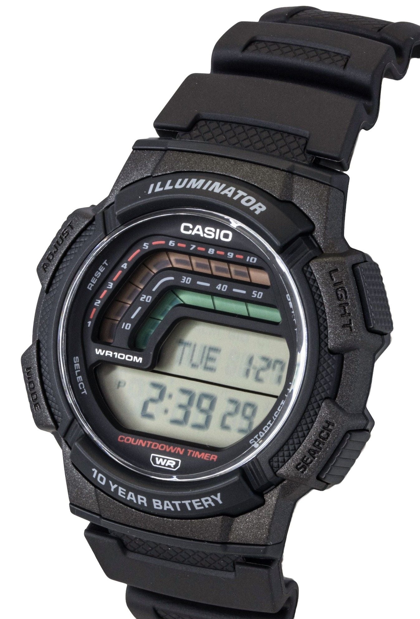 Casio Digital Resin Strap Quarz WS-1800-1AV 100M Herrenuhr