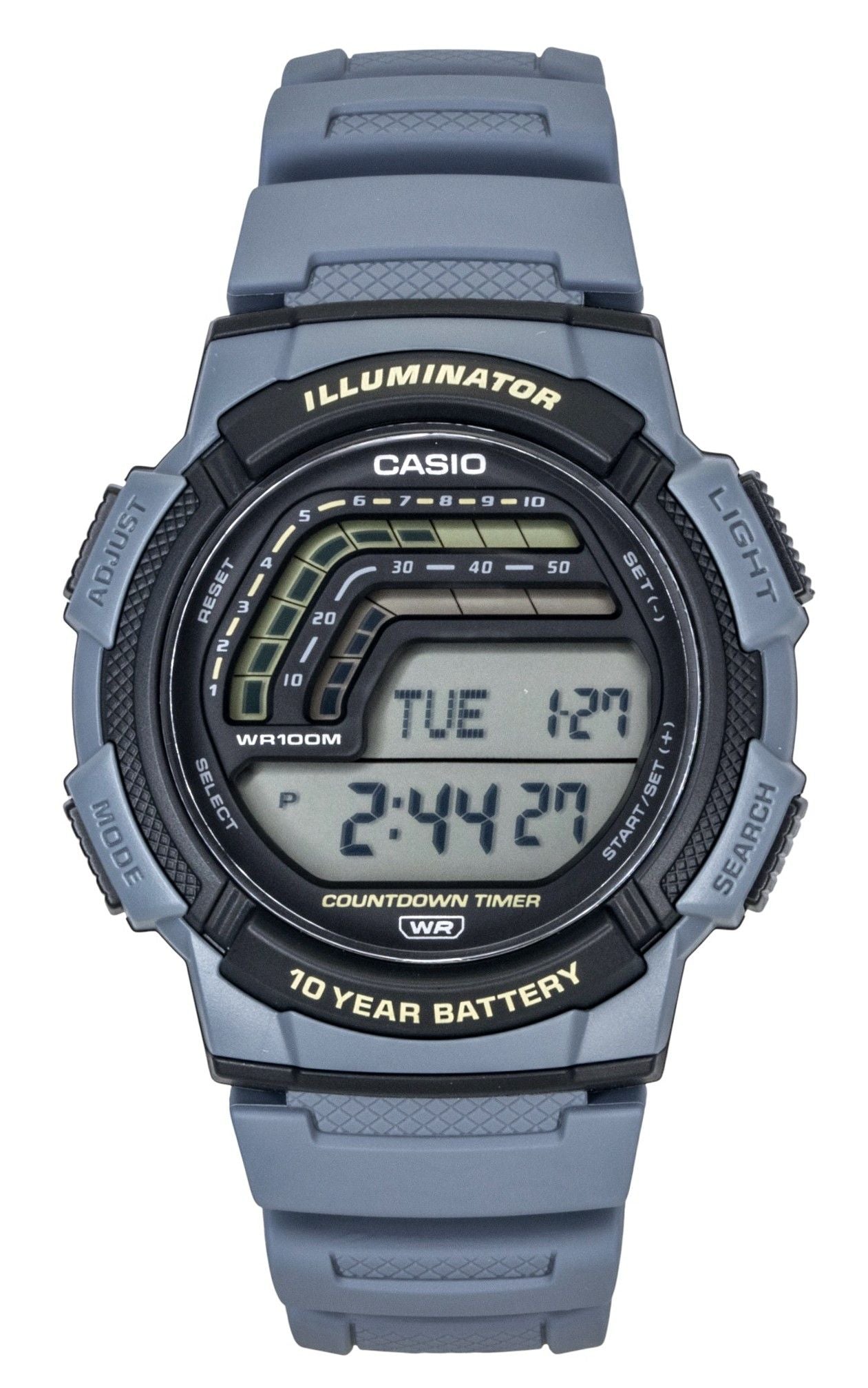 Casio Digital Resin Strap Quarz WS-1800-2AV 100M Herrenuhr