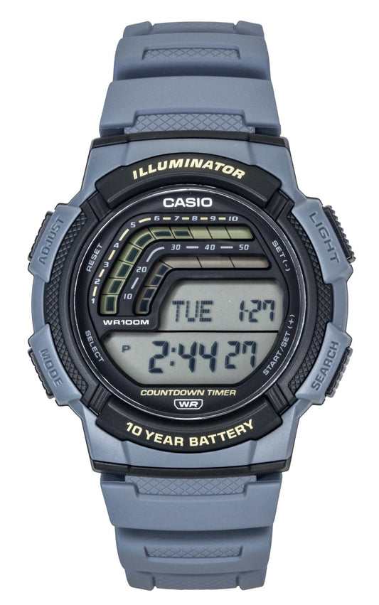 Casio Digital Resin Strap Quarz WS-1800-2AV 100M Herrenuhr