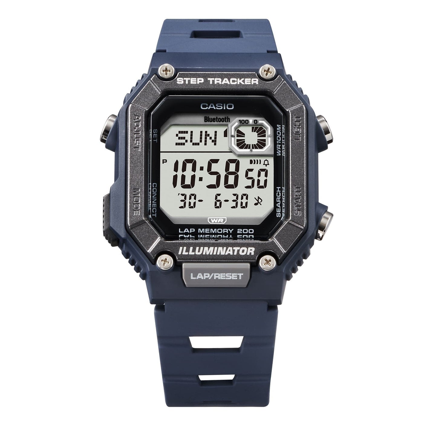 Casio Standard Digital Smartphone Link Step Tracker Resin Strap Quarz WS-B1000-2AV 100M Herrenuhr