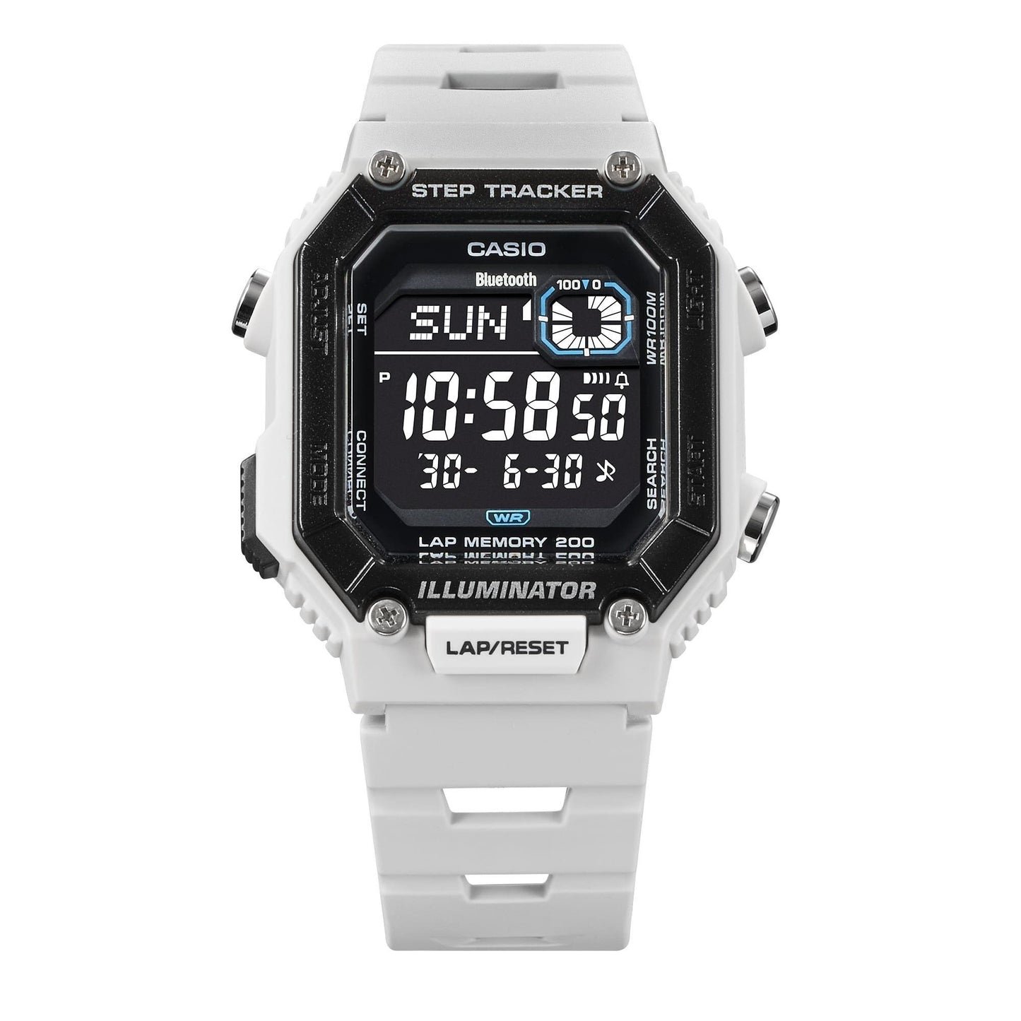Casio Standard Digital Smartphone Link Step Tracker Resin Strap Quarz WS-B1000-8BV 100M Herrenuhr
