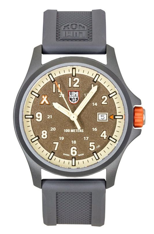 Luminox Bear Grylls Survival Land Rubber Strap Braunes Zifferblatt Quarz XB.3716 100M Herrenuhr