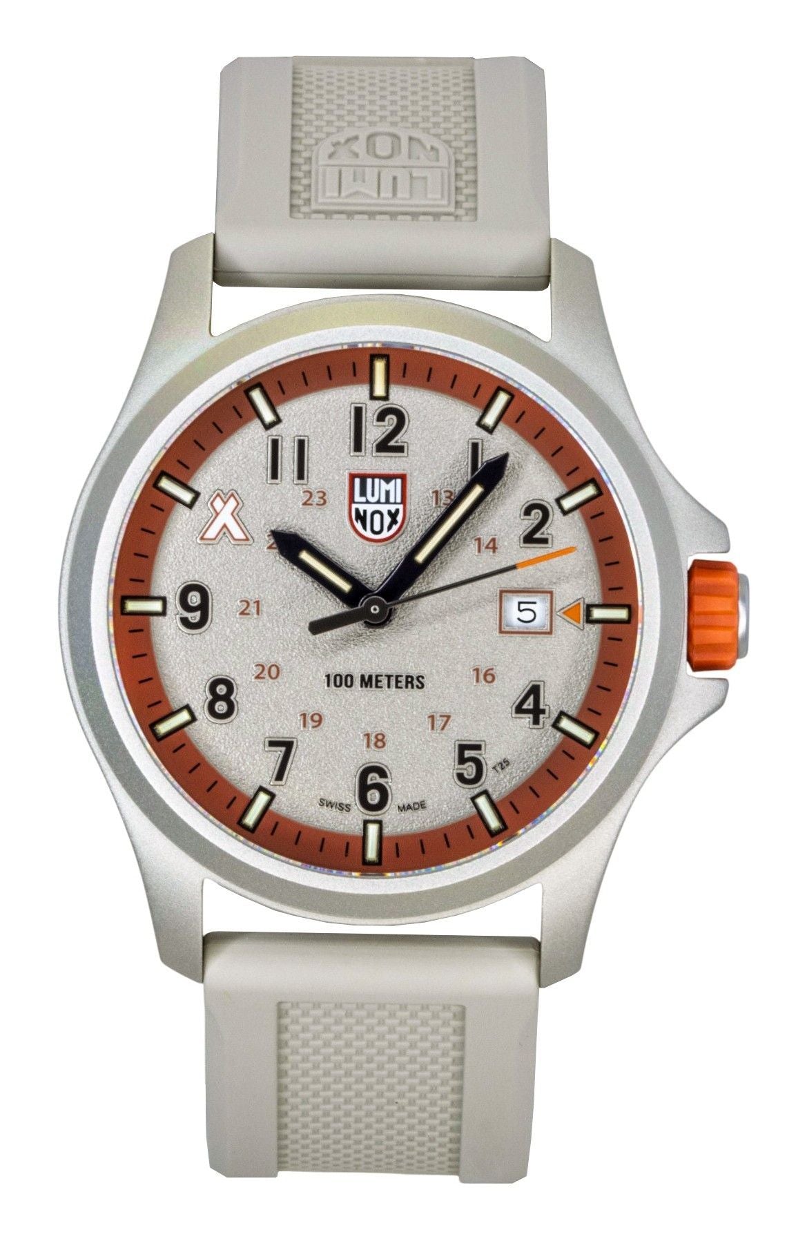 Luminox Bear Grylls Survival Land Rubber Strap Beige Dial Quarz XB.3717 100M Herrenuhr