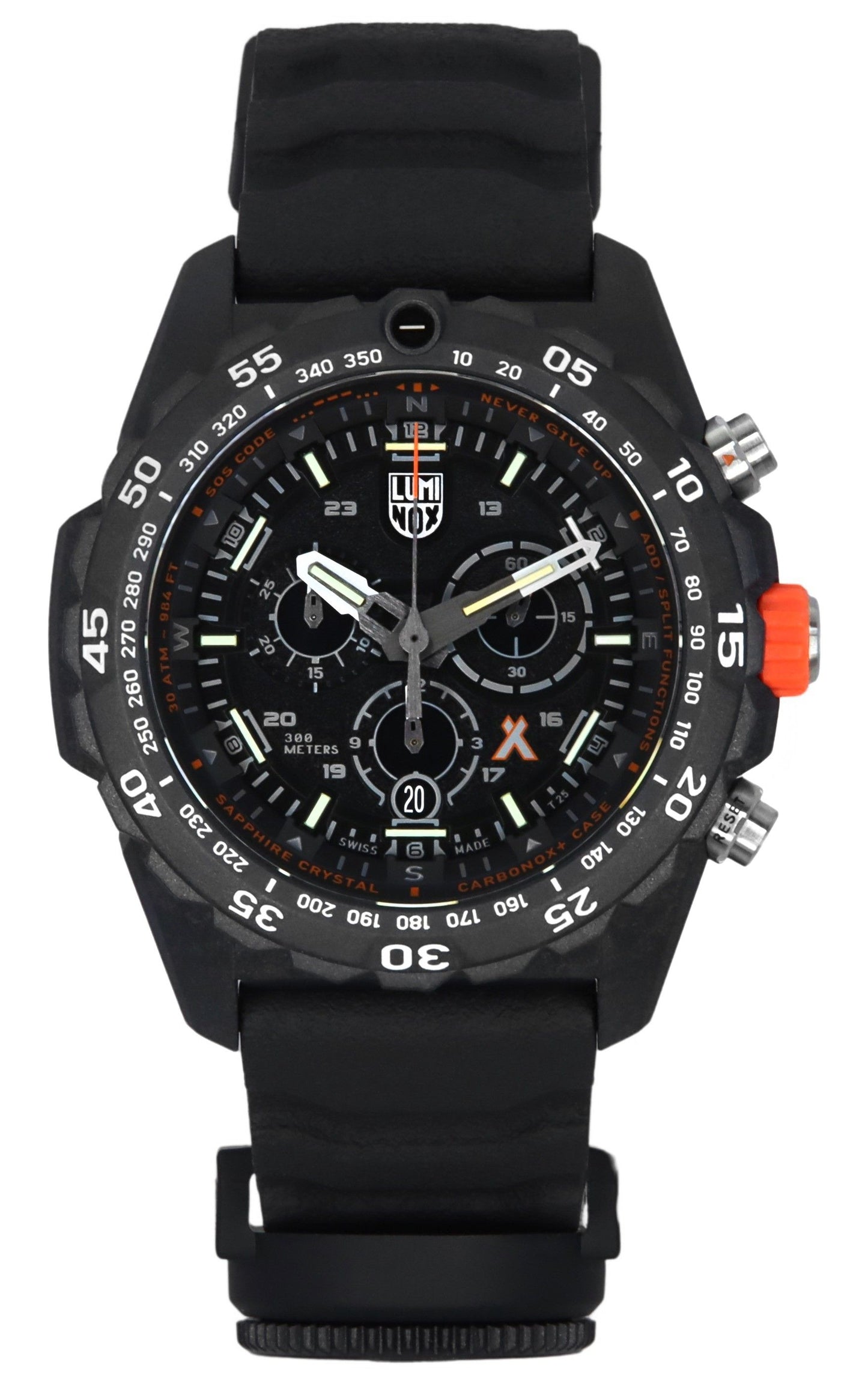 Luminox Bear Grylls Survival Master Series Chronograph Schwarzes Zifferblatt Quarz Taucher XB.3741 200M Herrenuhr