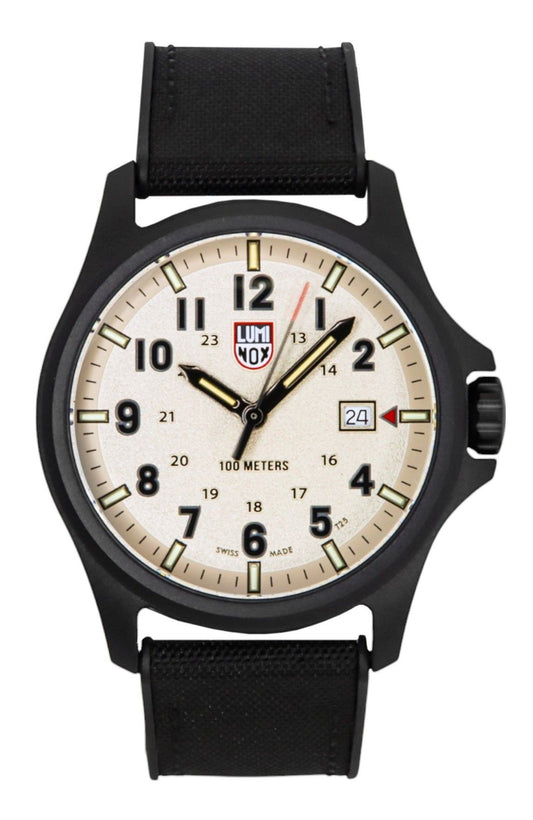 Luminox Atacama Field Black Rubber Strap Graues Zifferblatt Quarz XL.1971.Set 100M Herrenuhr With Extra Strap