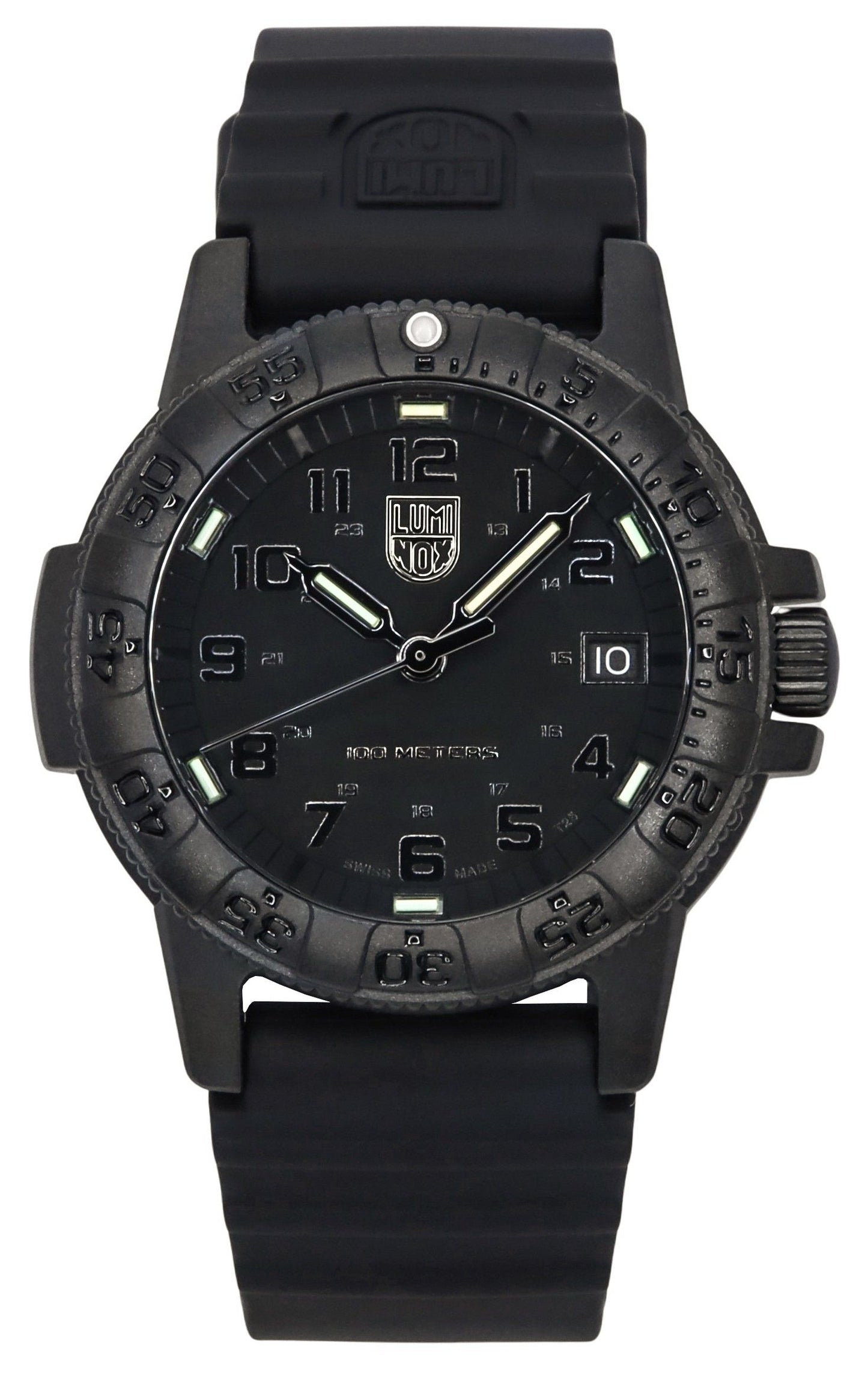 Luminox Leatherback SEA Turtle Silicone Strap Schwarzes Zifferblatt Swiss Quarz XS.0301.BO.L 100M Herrenuhr