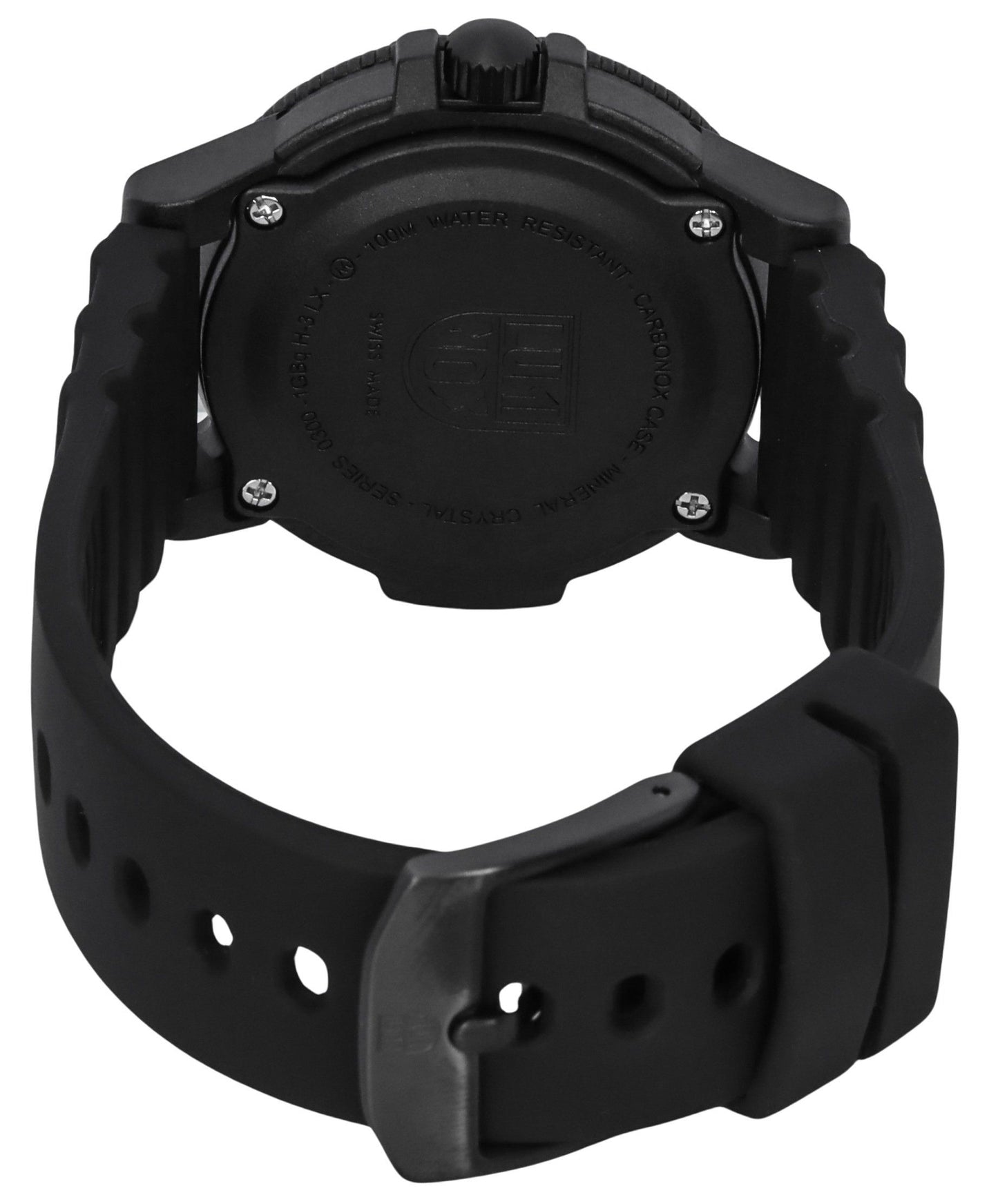 Luminox Leatherback SEA Turtle Silicone Strap Schwarzes Zifferblatt Swiss Quarz XS.0301.BO.L 100M Herrenuhr