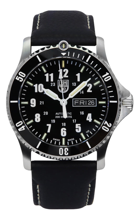 Luminox Sport Timer Lederarmband Blaues Zifferblatt Automatik Taucher XS.0921 200M Herrenuhr