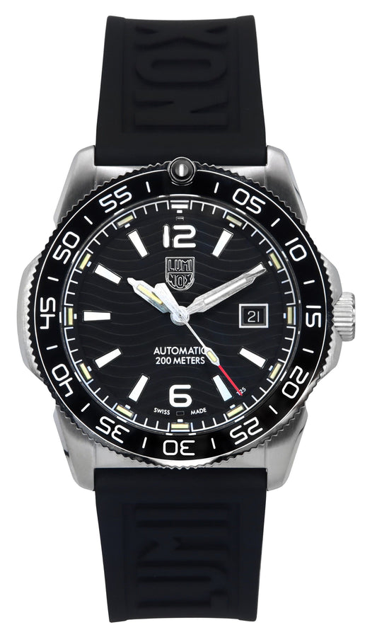 Luminox Pacific Diver Rubber Strap Schwarzes Zifferblatt Automatik XS.3101 200M Herrenuhr