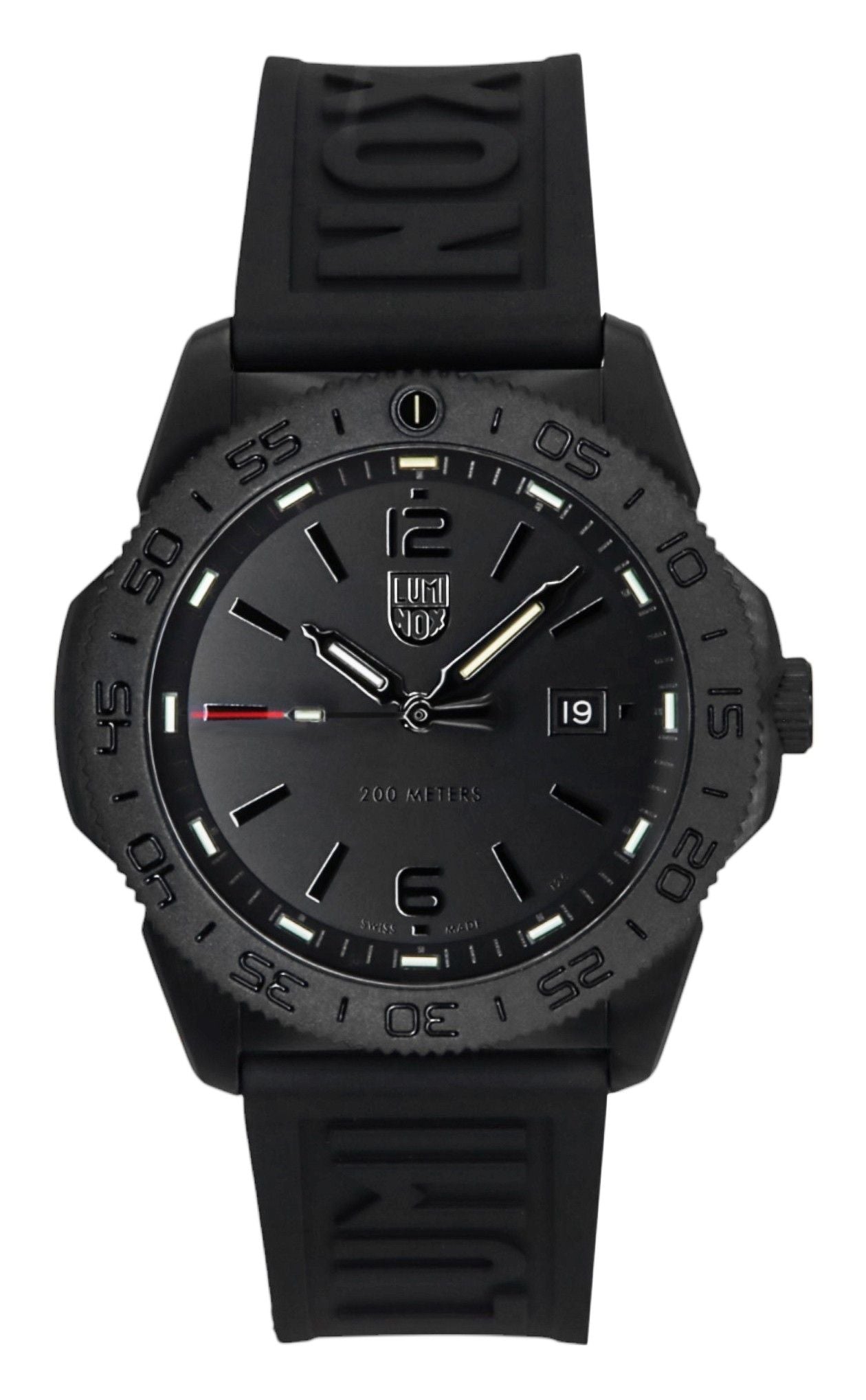 Luminox Pacific Diver Rubber Strap Schwarzes Zifferblatt Quarz XS.3121.BO.1 200M Herrenuhr