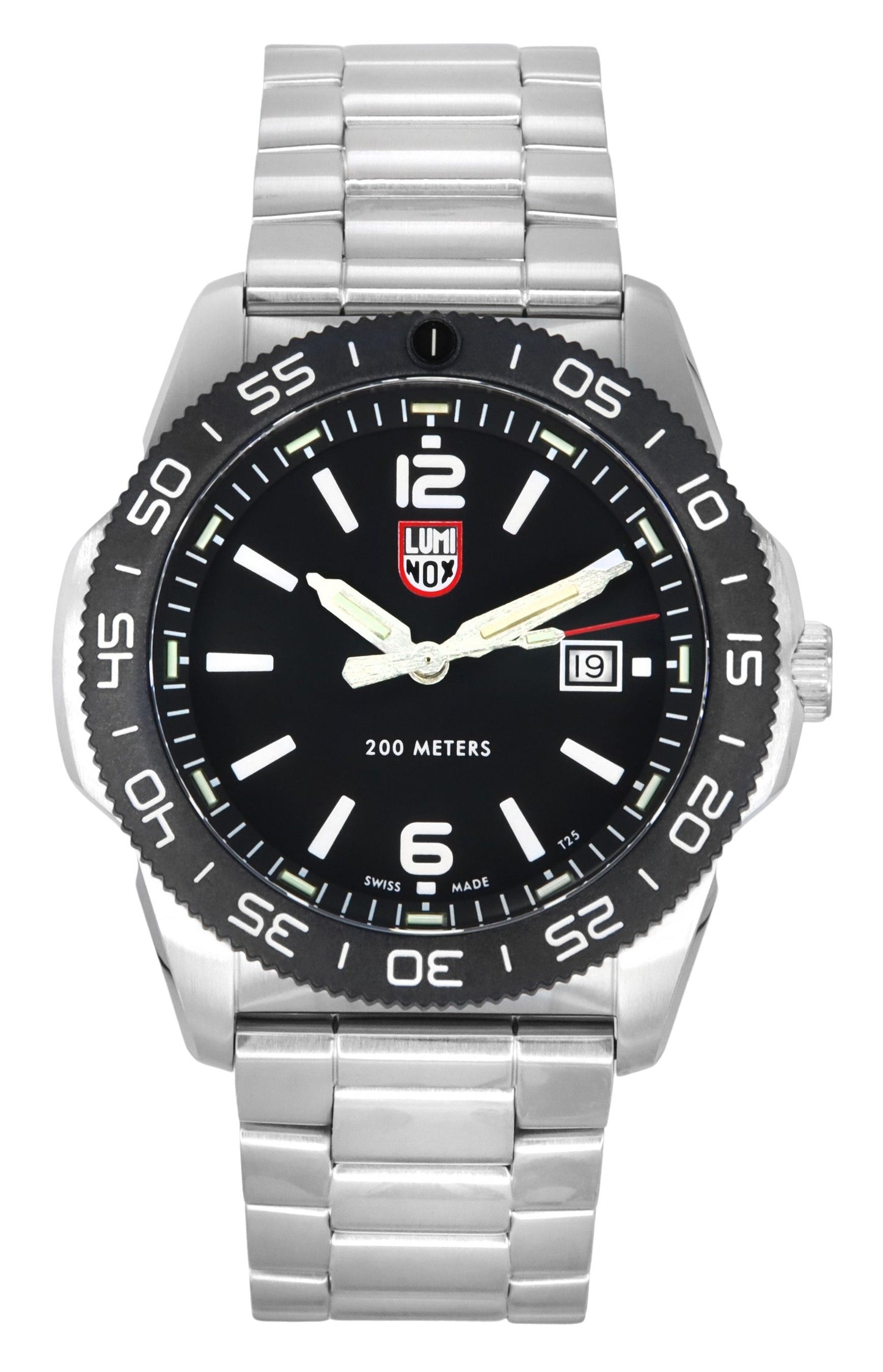 Luminox Pacific Diver Edelstahl Schwarzes Zifferblatt Quarz XS.3122 200M Herrenuhr
