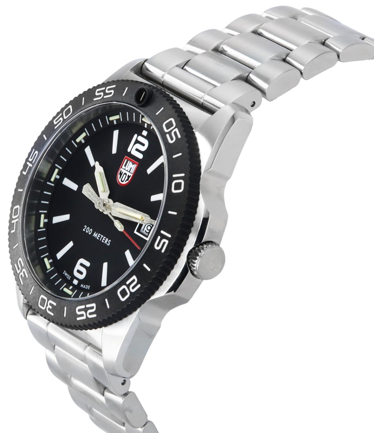 Luminox Pacific Diver Edelstahl Schwarzes Zifferblatt Quarz XS.3122 200M Herrenuhr