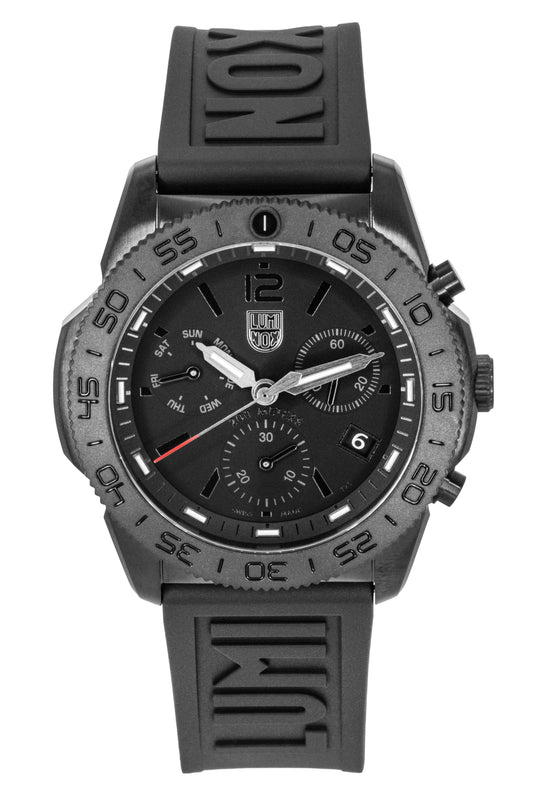 Luminox Pacific Diver Chronograph Rubber Strap Schwarzes Zifferblatt Quarz XS.3141.BO.1 200M Herrenuhr