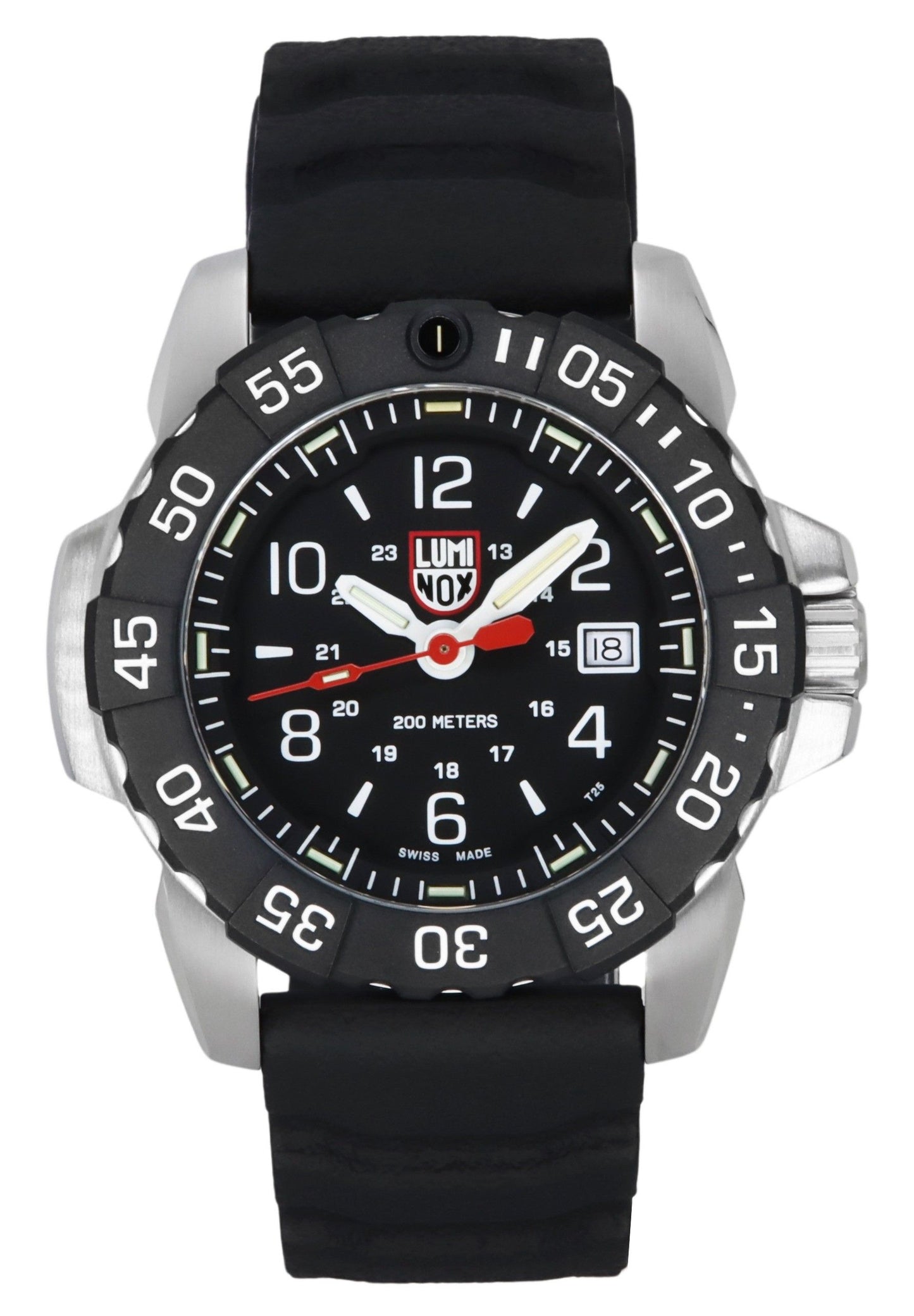 Luminox Navy Seal RSC Rubber Strap Schwarzes Zifferblatt Quarz Taucher XS.3251.CB 200M Herrenuhr
