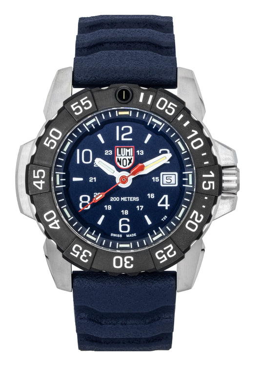 Luminox Navy Seal Rubber Strap Blaues Zifferblatt Quarz Taucher XS.3253.CB 200M Herrenuhr