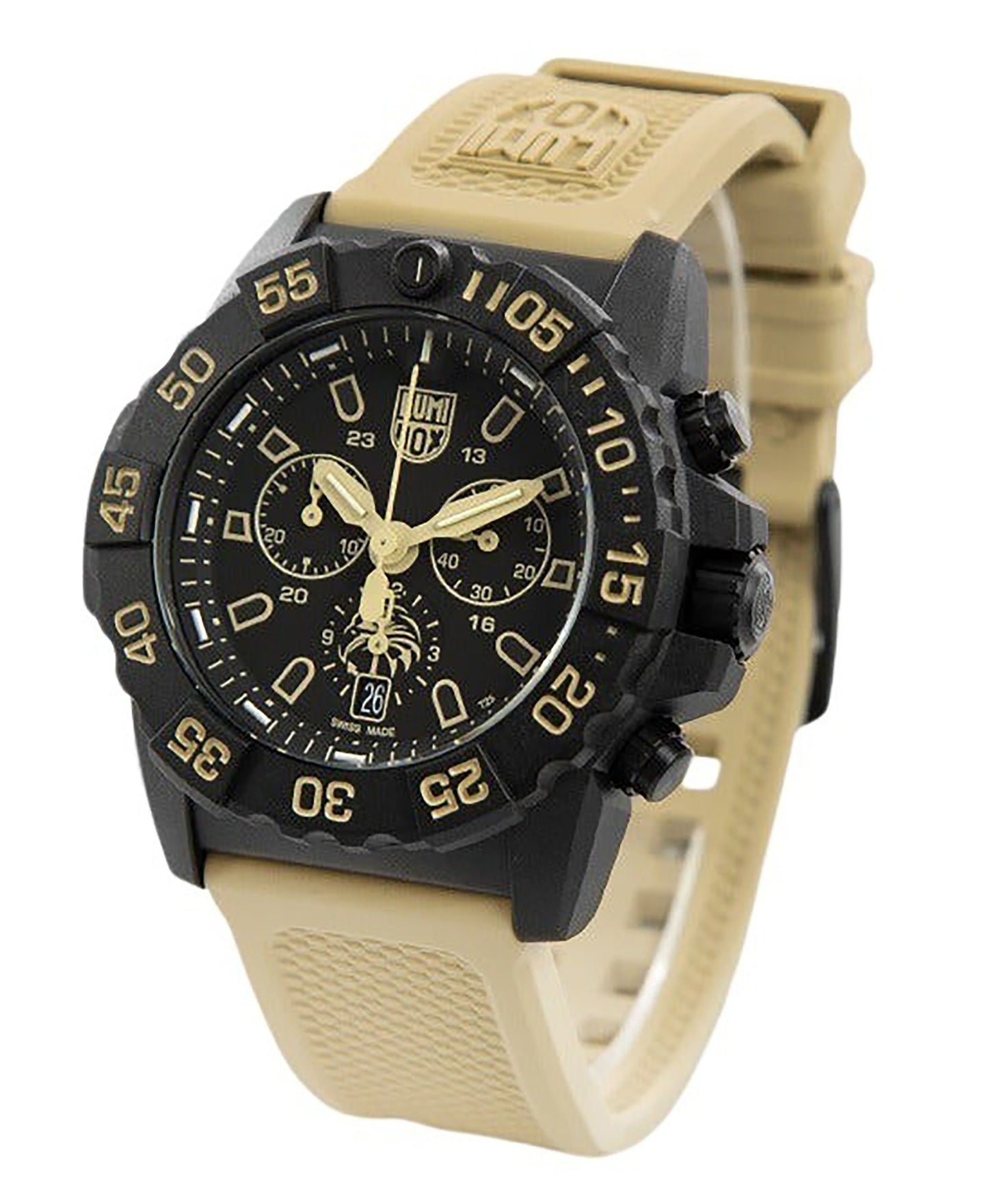 Luminox Navy Seal Foundation Chronograph Schwarzes Zifferblatt Quarz Taucher XS.3590.NSF.Set 200M Herrenuhr With Extra Strap