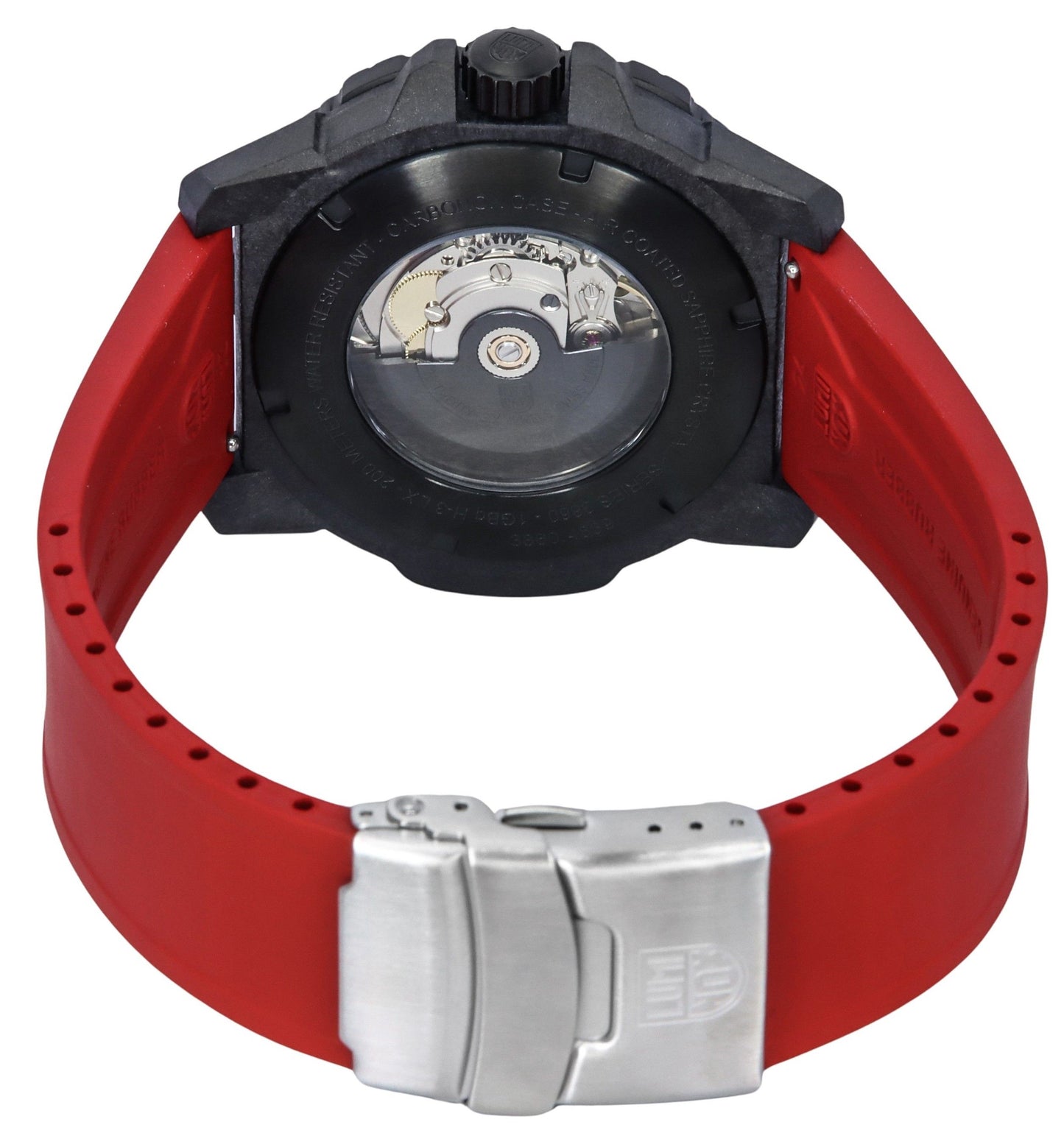 Luminox Master Carbon Seal Rubber Strap Schwarzes Zifferblatt Swiss Automatik Taucher XS.3875 200M Herrenuhr