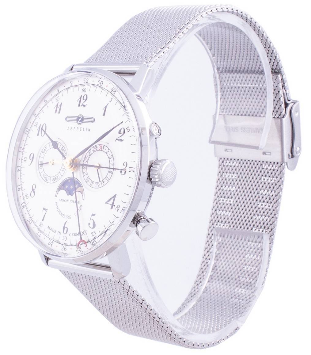 Zeppelin Hindenburg LZ129 7036M-1 7036M1 Quarz Moon Phase Herrenuhr