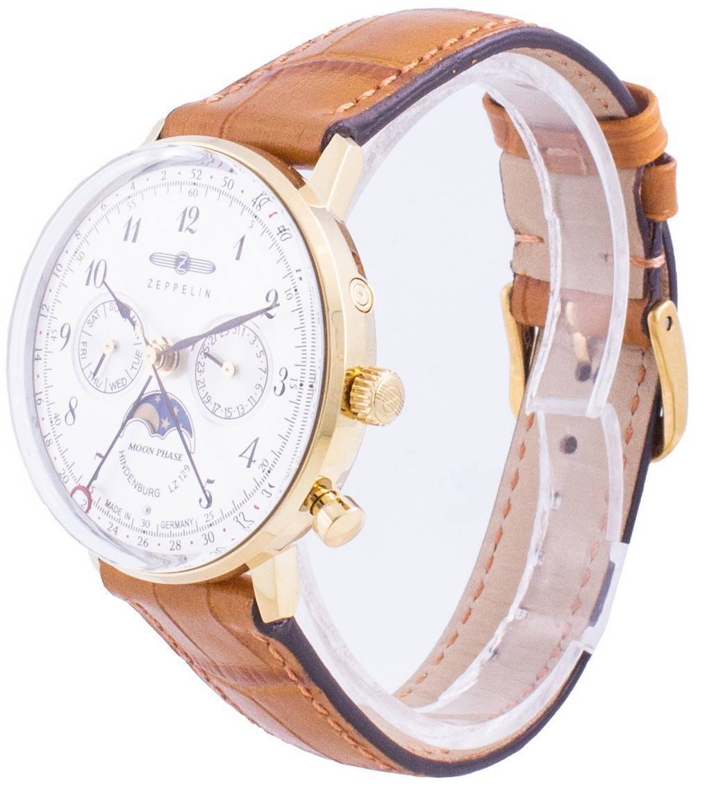 Zeppelin Hindenburg LZ129 7039-1 70391 Quarz Moon Phase Damenuhr