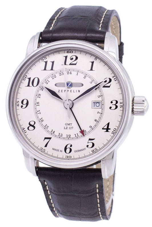 Zeppelin Series LZ127 Graf Germany Made 7642-5 76425 Herrenuhr