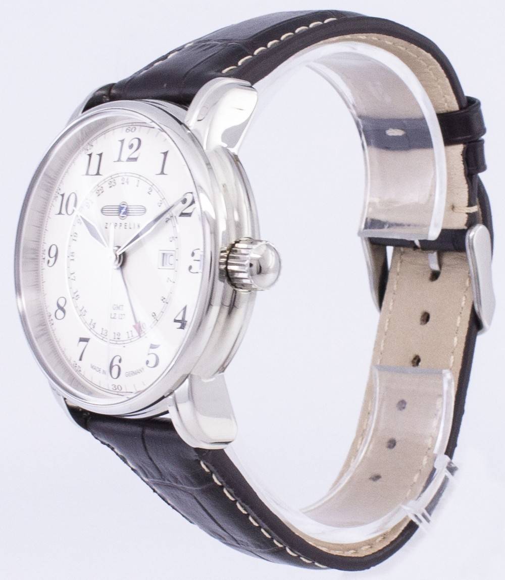 Zeppelin Series LZ127 Graf Germany Made 7642-5 76425 Herrenuhr