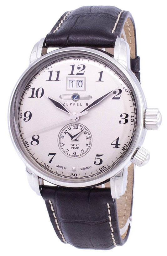 Zeppelin Series LZ127 Graf Germany Made 7644-5 76445 Herrenuhr