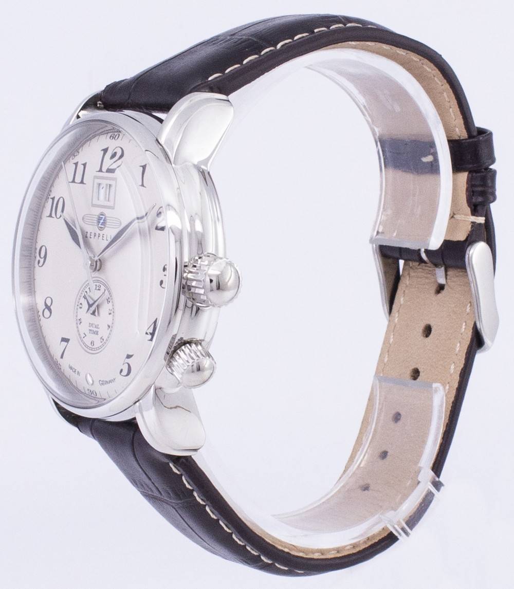 Zeppelin Series LZ127 Graf Germany Made 7644-5 76445 Herrenuhr