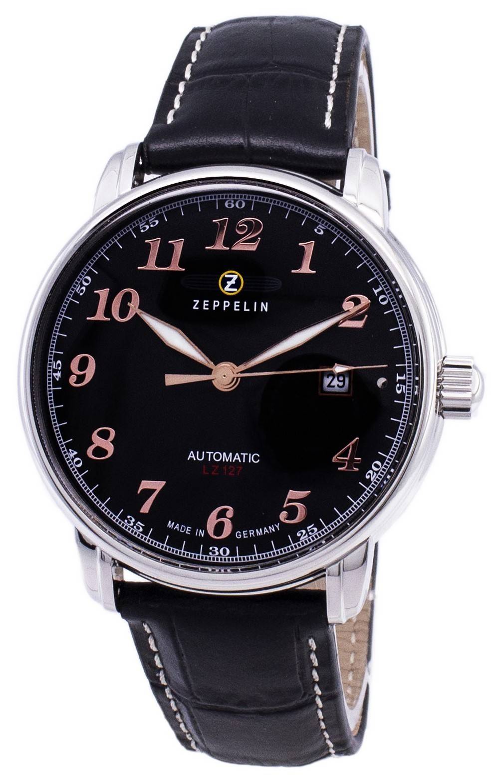 Zeppelin Series LZ127 Graf Automatik Germany Made 7656-2 76562 Herrenuhr