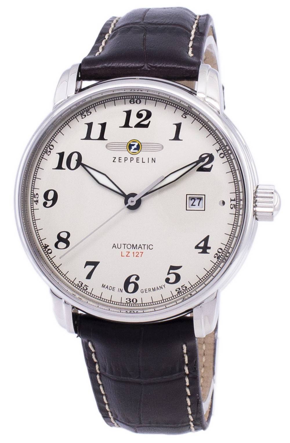 Zeppelin Series LZ127 Graf Automatik Germany Made 7656-5 76565 Herrenuhr