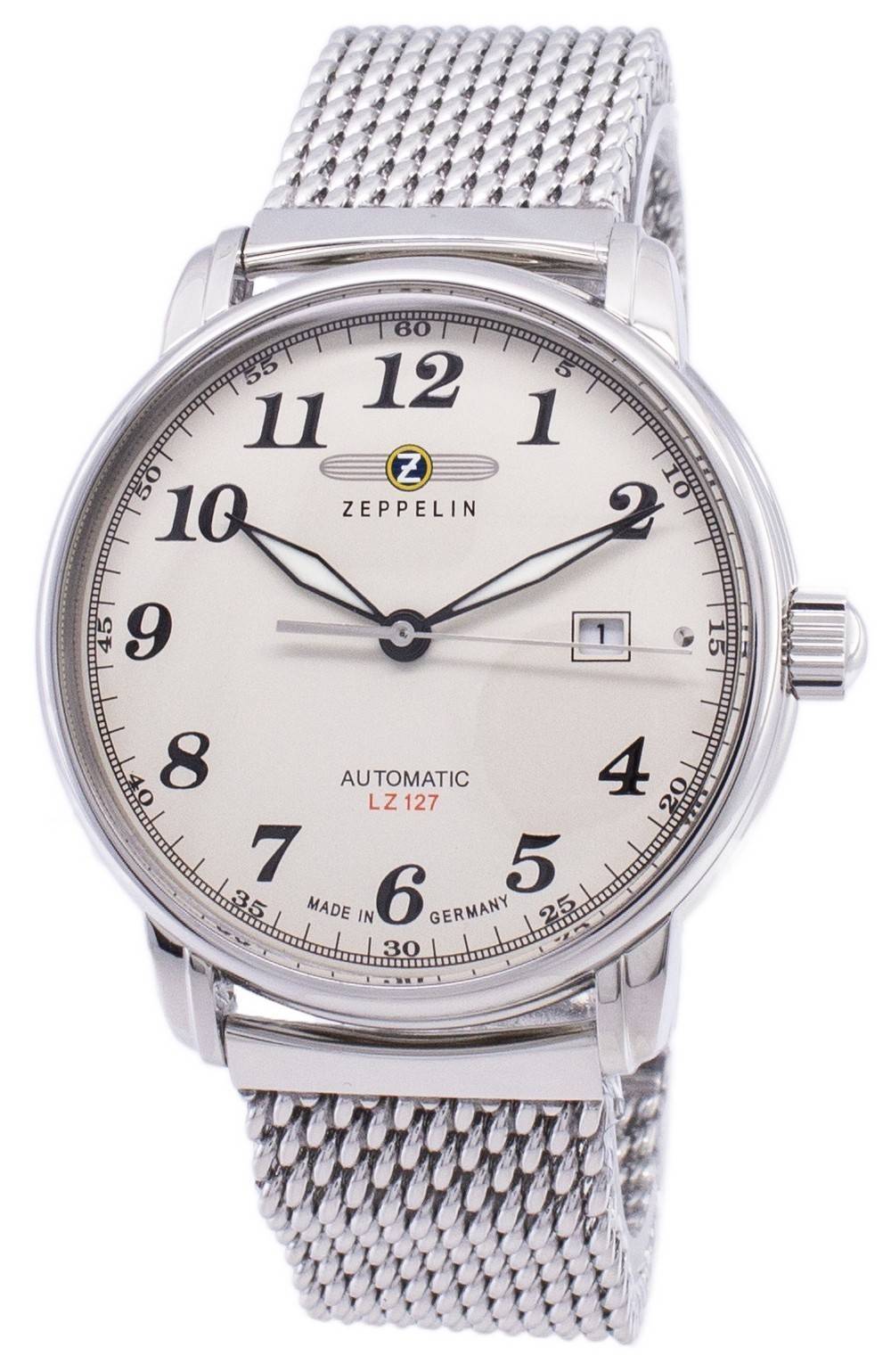 Zeppelin Series LZ127 Graf Automatik Germany Made 7656M-5 7656M5 Herrenuhr