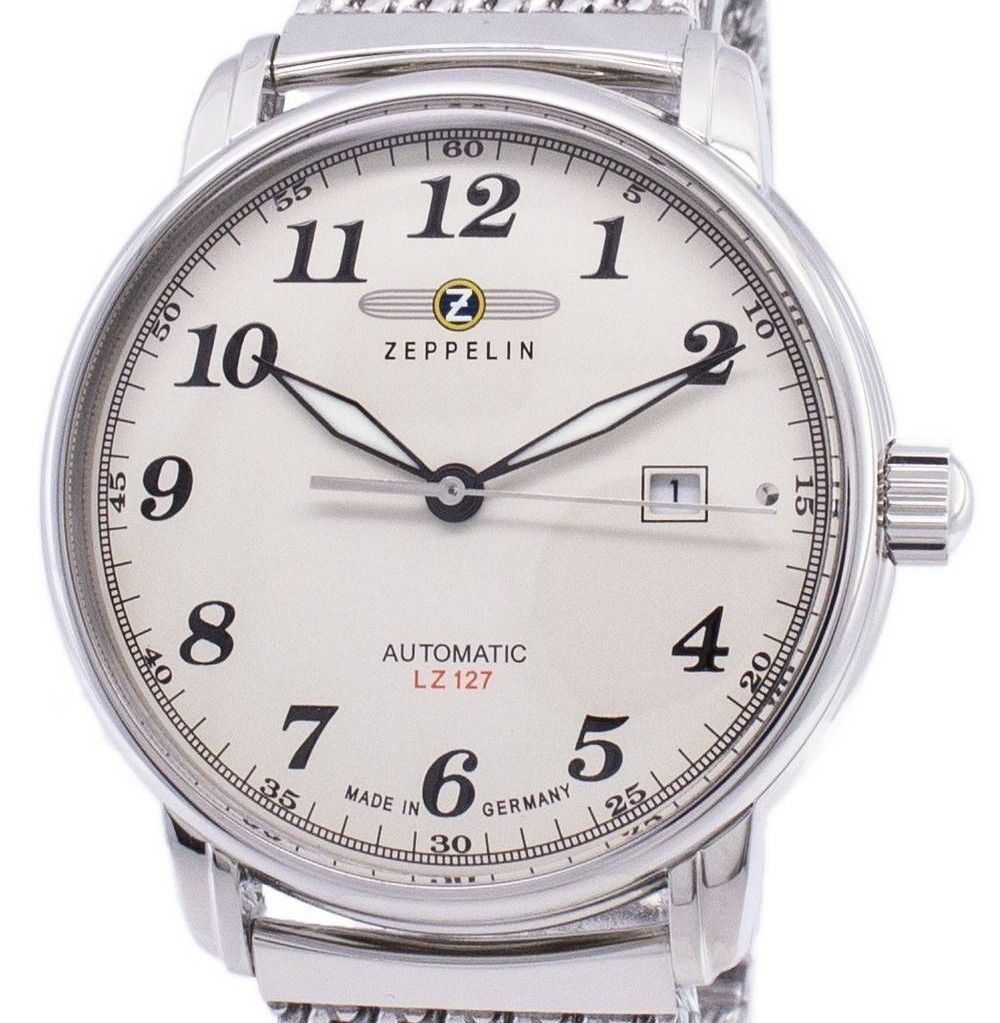 Zeppelin Series LZ127 Graf Automatik Germany Made 7656M-5 7656M5 Herrenuhr