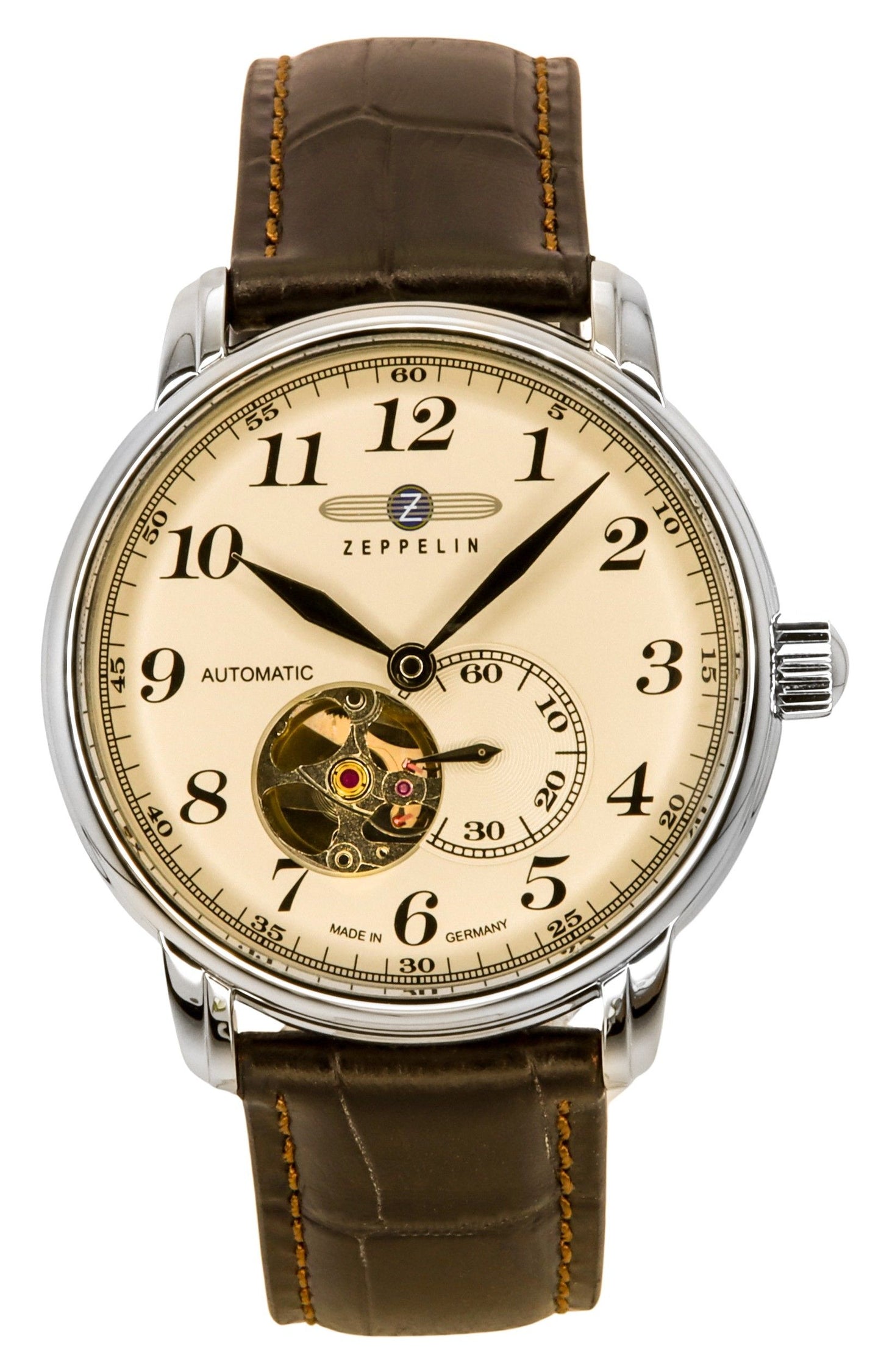 Zeppelin Series LZ127 Graf 7666-5 76665 Automatik Germany Made Herrenuhr
