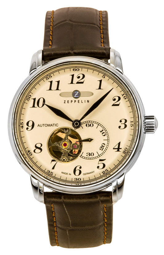 Zeppelin Series LZ127 Graf 7666-5 76665 Automatik Germany Made Herrenuhr