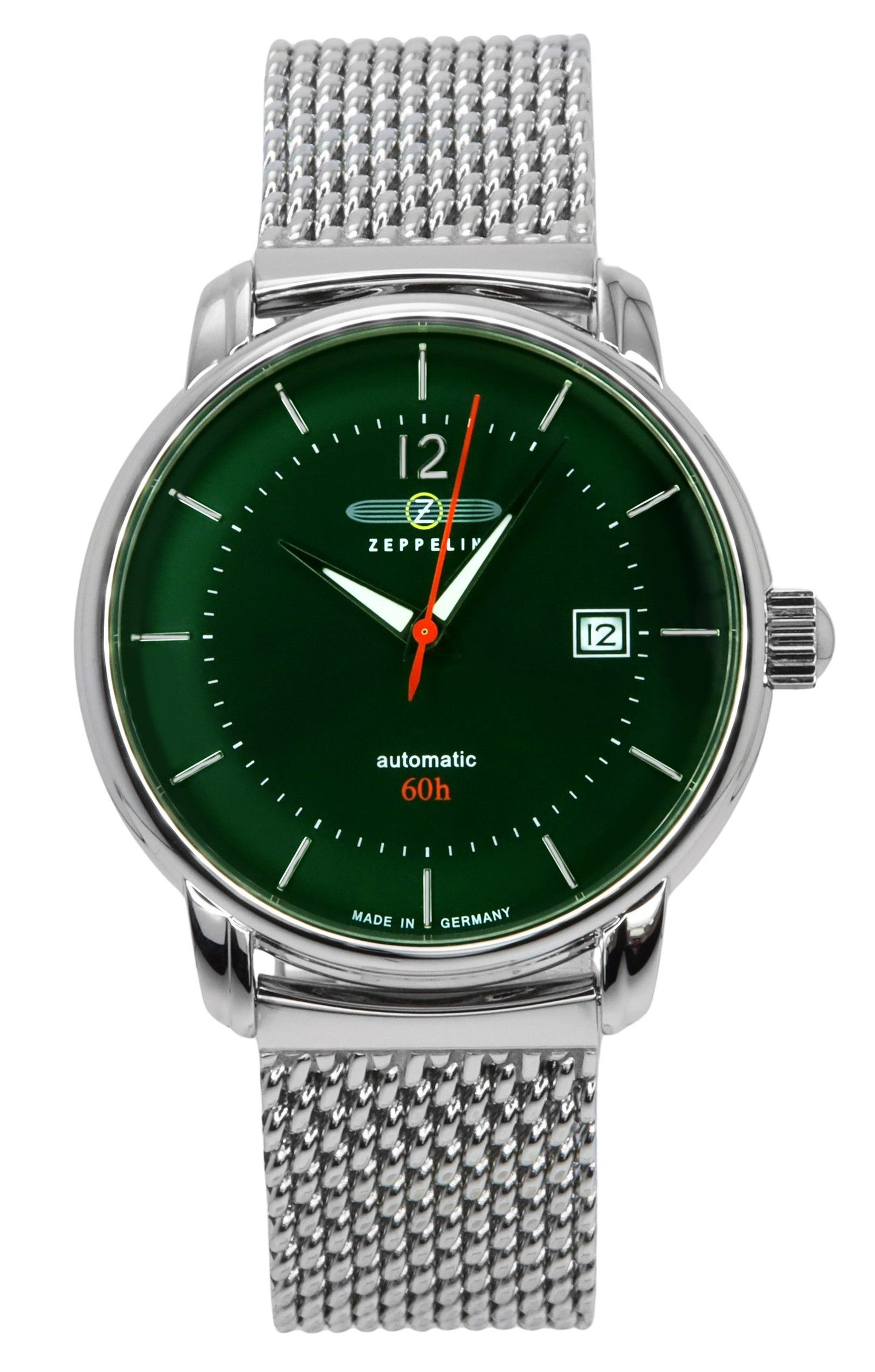 Zeppelin LZ120 Bodensee Edelstahl Gr?nes Zifferblatt Automatik 8160M4 Herrenuhr