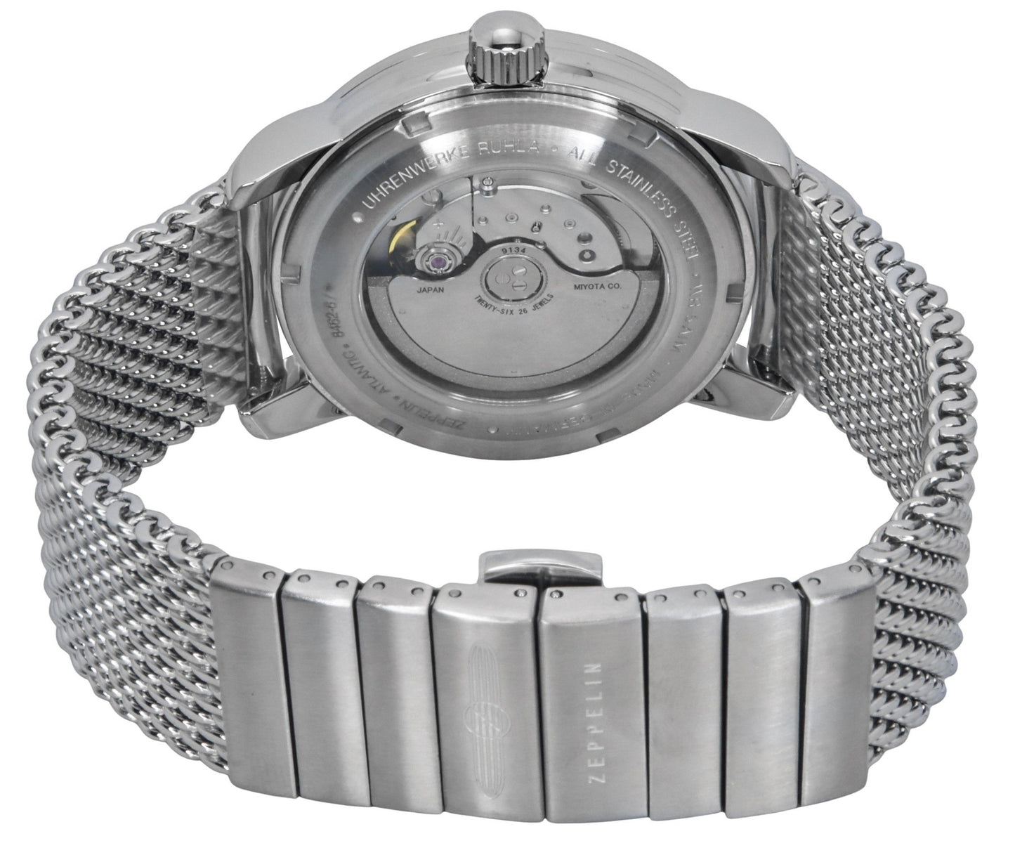 Zeppelin Atlantic Edelstahl Ice Blaues Zifferblatt Automatik 8462M6 Herrenuhr