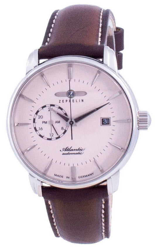 Zeppelin Atlantic Beige Dial Automatik 8470-5 84705 Herrenuhr