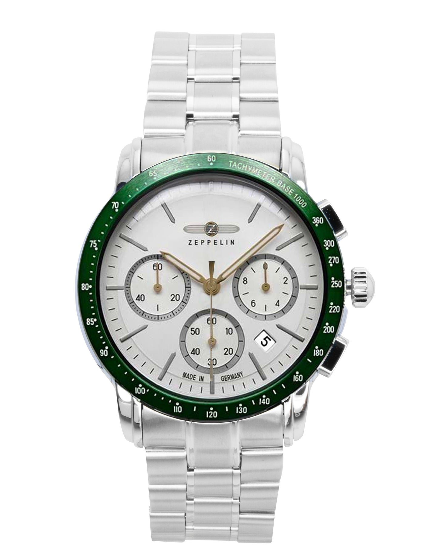 Zeppelin New York Chronograph Edelstahl White Dial Quarz 8878MB4 Herrenuhr