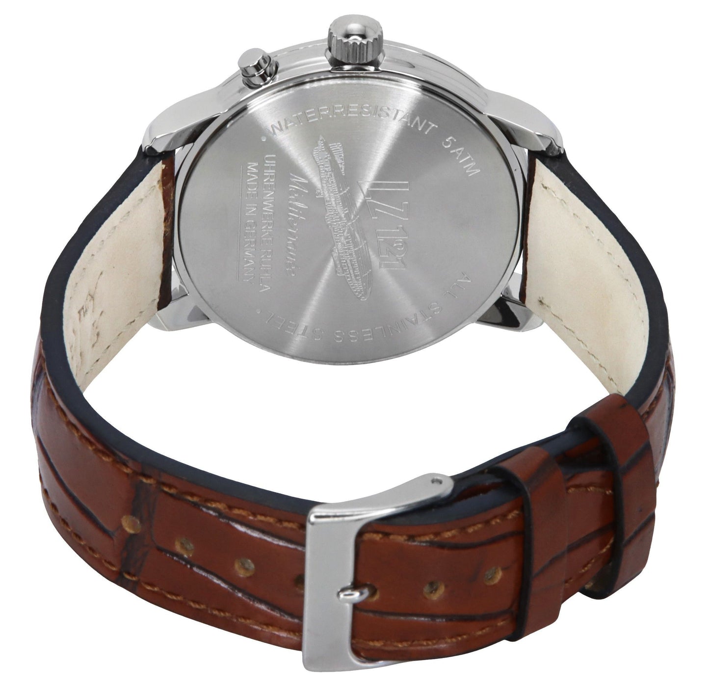 Zeppelin Mediterranean Moon Phase Lederarmband Beige Dial Quarz 96365 Herrenuhr