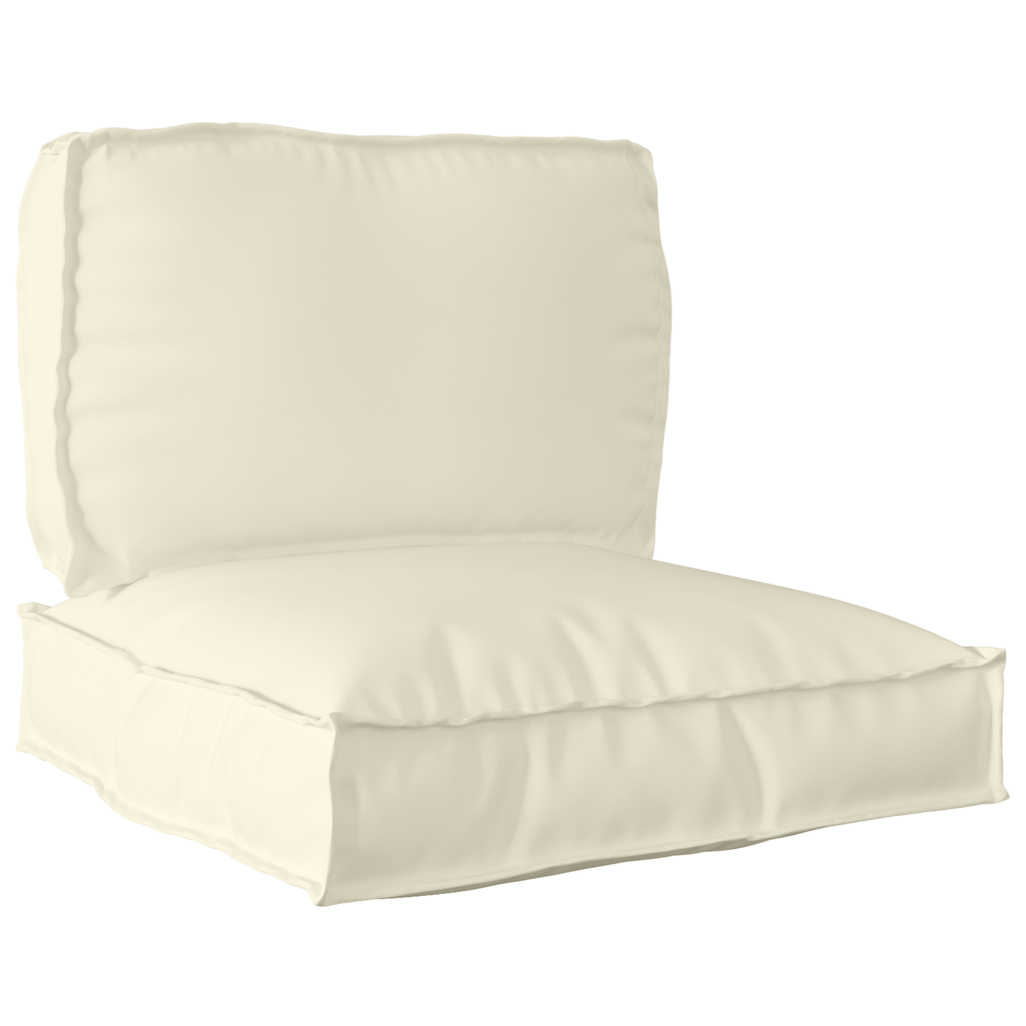 Pallet Kissen Set 2 pcs Creme 70 x 70 x 12 cm Oxford-Stoff
