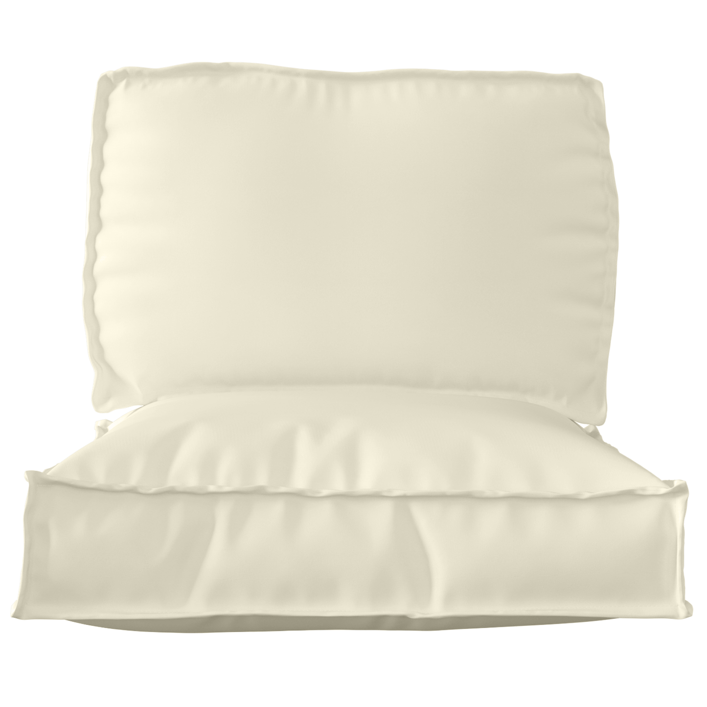 Pallet Kissen Set 2 pcs Creme 70 x 70 x 12 cm Oxford-Stoff