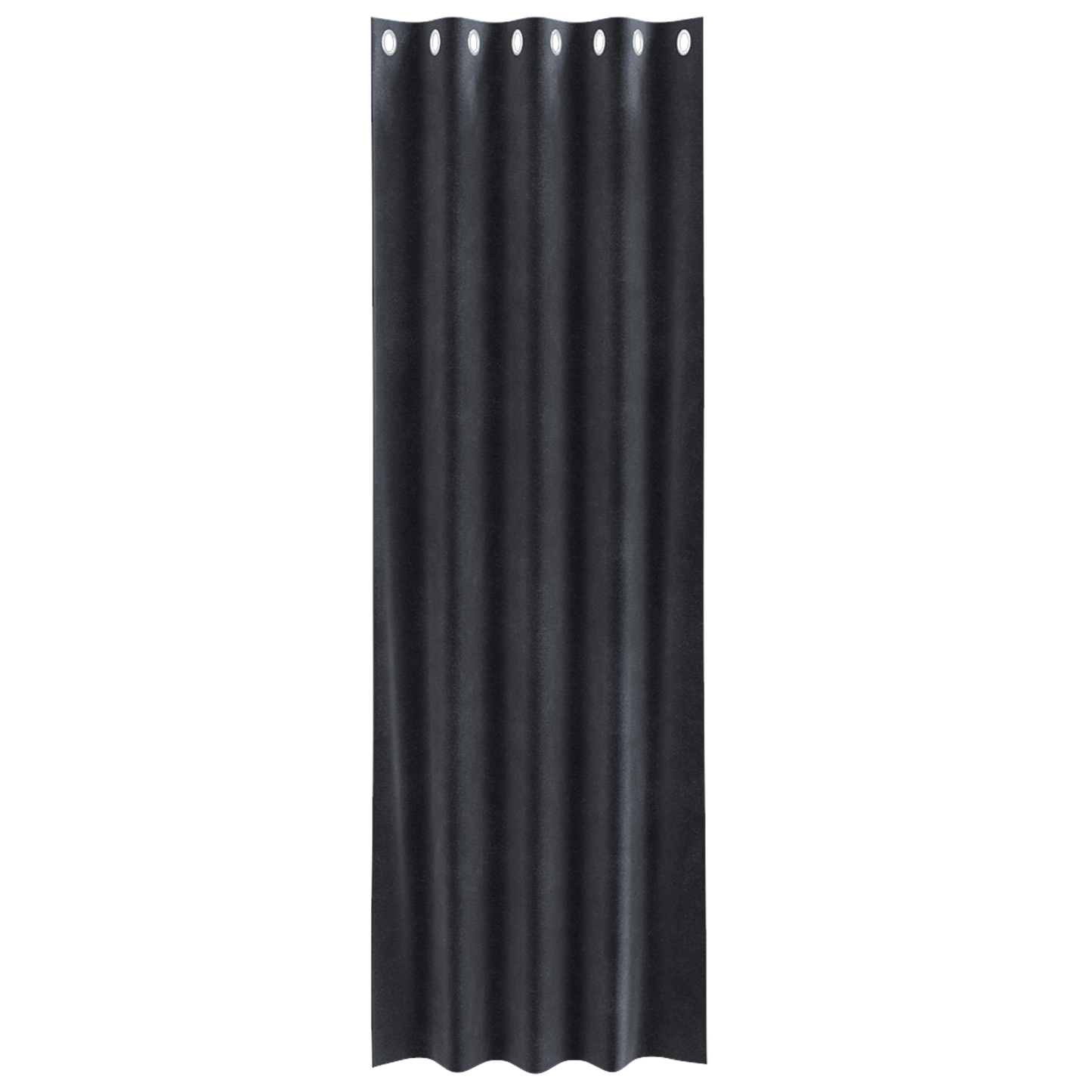 Verdunkelungsvorhänge 2 pcs Dunkelgrau 140 x 245 cm Samt